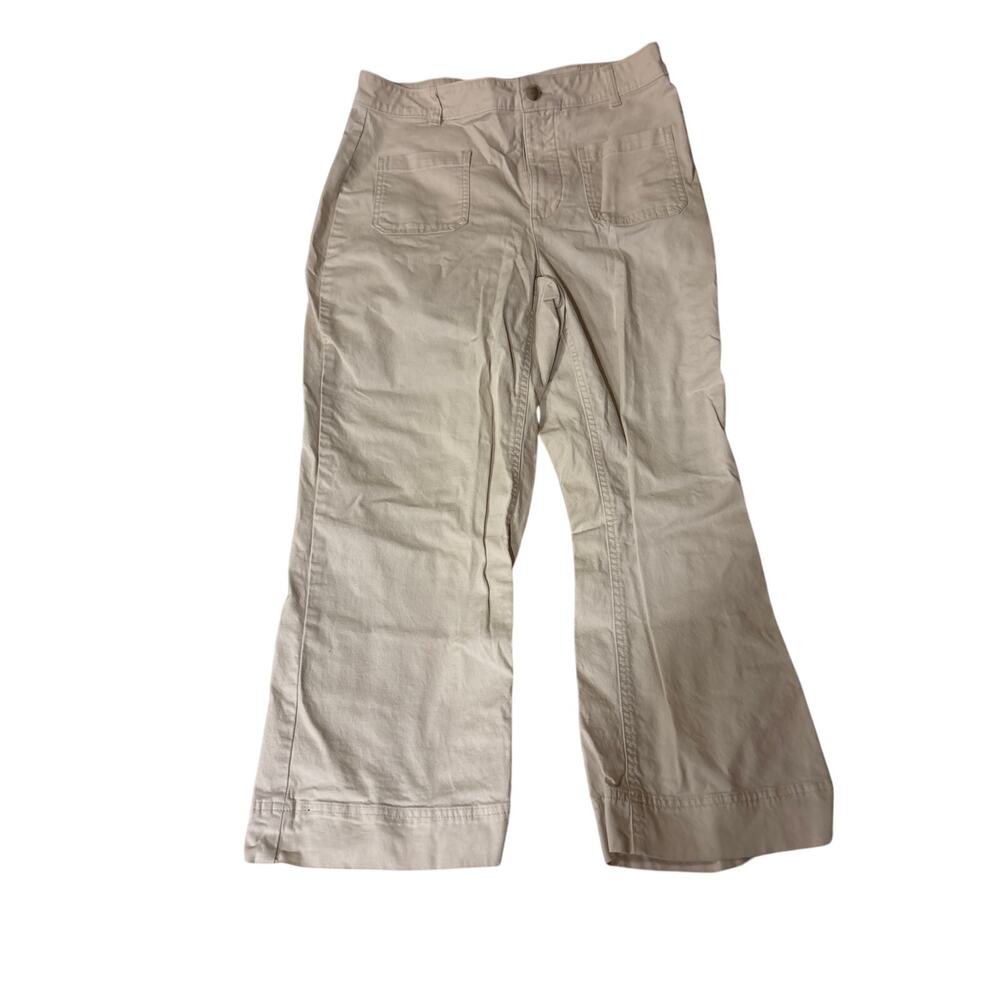 Gap high-rise wide leg size 10 off-white - Picture 1 of 6